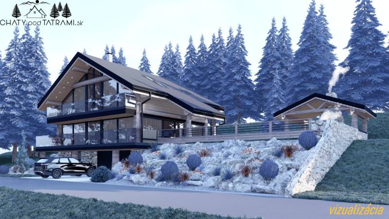 Stavebný pozemok s panoramatickým výhľadom Mýto Nízke Tatry - Moderná chata v horskom prostredí Mýta pod Ďumbierom, určená na bývanie.