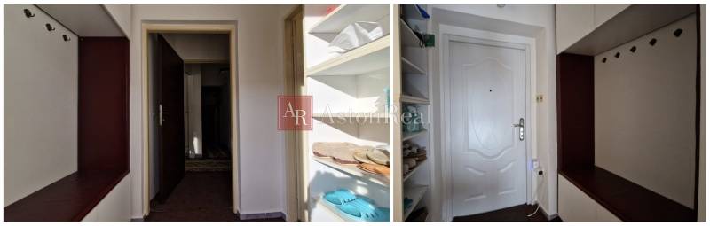 AstonReal: EXKLUZÍVNE predaj rodinný dom Spišská Nová Ves - Ferčekovce - Interiér rodinného domu s topánkami na poličkách a bielymi dverami.