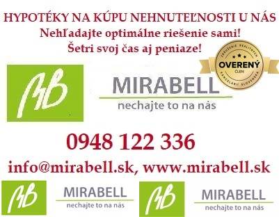 3 izbový byt pri električkovej trati s výhľadom na Draždiak - Reklama na hypotéky a realitné služby na ulici Pri starom letisku.