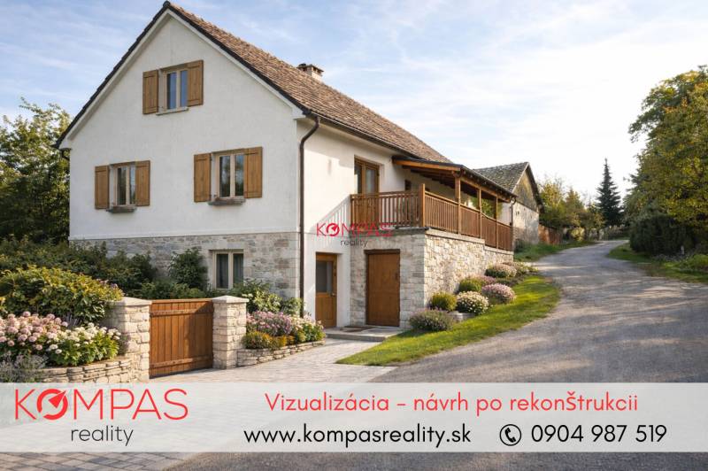 INVESTIČNÁ PRÍLEŽITOSŤ, BUDOVA NA PODNIKATEĽSKÉ ÚČELY - KALINKA - Rodinný dom z kameňa s drevenými okenicami v Obchodných priestoroch vo Vígľašskej Hute-Kalinke.