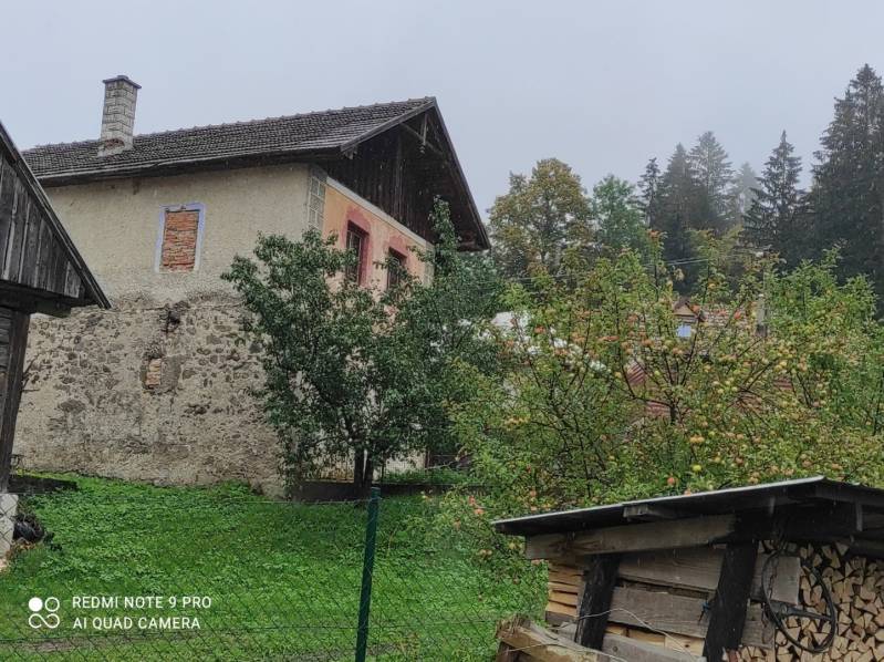 ČREMOŠNÉ-chalupa na pozemku 700m2   - Rodinný dom obklopený zeleňou, s ovocnými stromami a drevenou kôlňou na dedine.