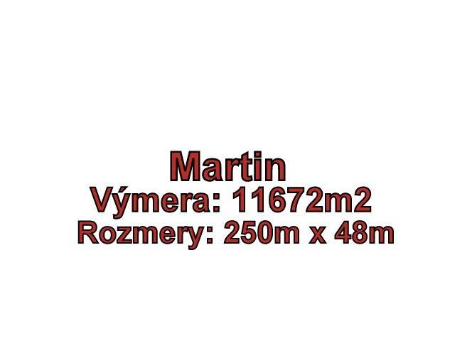 MARTIN-Záturčie pozemok na developerské a komerčné účely 11 672m2 - Ponuka pozemku v Martine, výmera 11 672 m², vhodný ako pozemky pre bývanie.