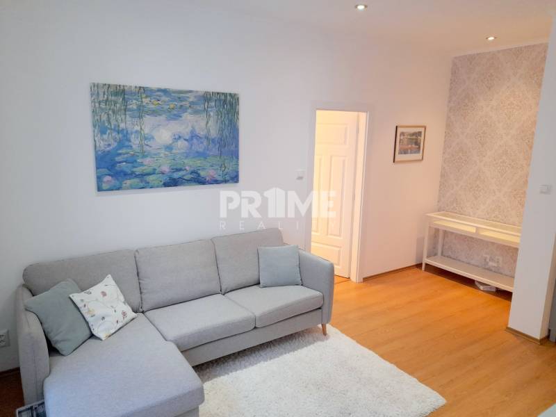 Pekný 2i byt, REKONŠTRUKCIA, CENTRUM, Bukureštská ulica, Staré Mesto - Na ulici Bukurešťská nájdeme 2-izbový byt so svetlou obývačkou a pohovkou.