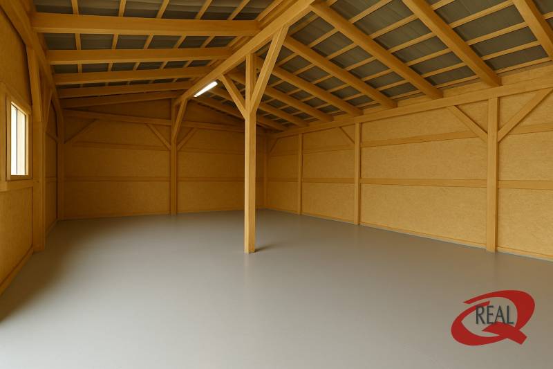 **BEZ PROVÍZIE**PRENÁJOM SKLADU S PARKOVANÍM ** - Drevená konštrukcia s podlahou v priestoroch skladov a hál.