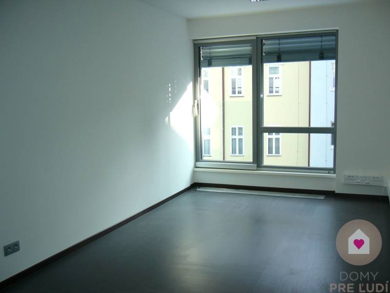 Krásny slnečný kancelársky priestor, BA Staré Mesto, Dunajská - Kancelárie s veľkými oknami a podlahou s dreveným dekorom.