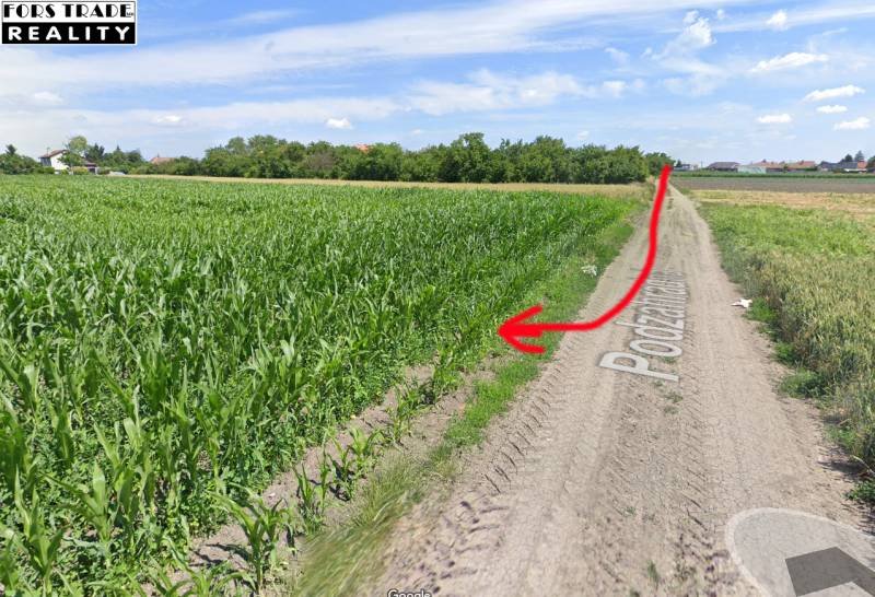 Predám pozemok v Mostovej - 2244m2  - Cesta na ulici Pozemky, vhodná na bývanie, vedľa zelenajúceho sa poľa, Orechová.