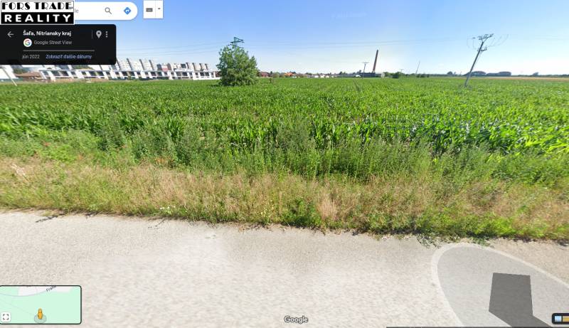 Predám investičný pozemok v Šali -  vhodné na IBV - Na ulici Fraňa Kráľa, stavba domov vedľa zeleného poľa v nitrianskom kraji.