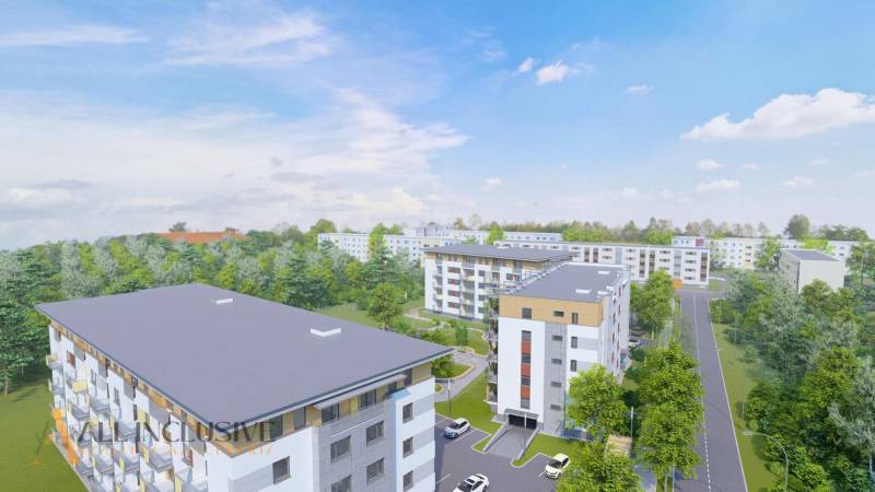 NA PREDAJ 3 IZBOVÉ BYTY DUNAJSKÁ STREDA - Nové bytové domy na ulici Júliusa Lőrincza obklopené zeleňou, ponúkajú aj dvojizbové byty.