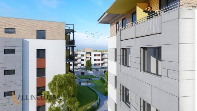 NA PREDAJ 3 IZBOVÉ BYTY DUNAJSKÁ STREDA - Moderné bytové domy na ulici Júliusa Lőrincza s výhľadom z 2-izbového bytu.