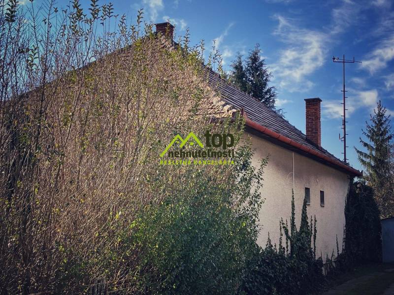 HORNÉ CHLEBANY - rodinný dom hneď k nasťahovaniu - Rodinný dom v Horných Chlebanoch obklopený hustou zeleňou a hustými stromami.