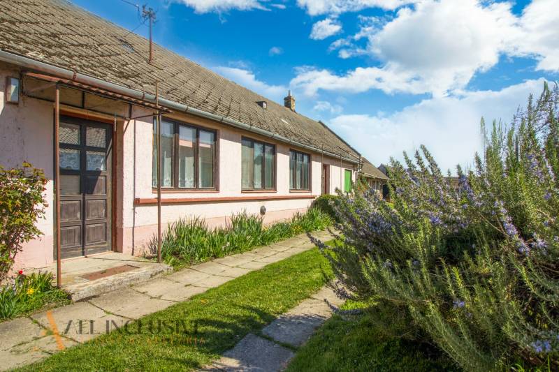 NA PREDAJ 4-IZBOVÝ RODINNÝ DOM NA PRIESTRANNOM POZEMKU - Rodinný dom s kvitnúcou záhradou a chodníkom, ideálne miesto na relax v prírode.