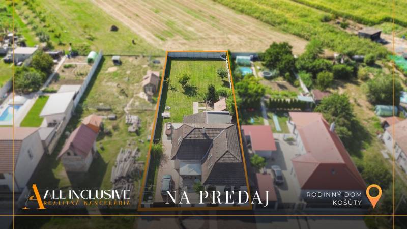 REZERVOVANÉ ZREKONŠTR. 6 IZBOVÝ RODINNÝ DOM, KOŠÚTY - Rodinný dom v Košútoch s priestranným dvorom a záhradou na predaj.