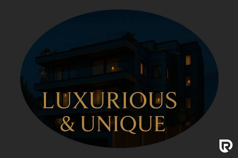 Panoramatická mezonetová rezidencia s terasami – Staré Mesto - Luxusný a unikátny 5 a viac izbový byt v Bratislave - Starom Meste, večerný pohľad.