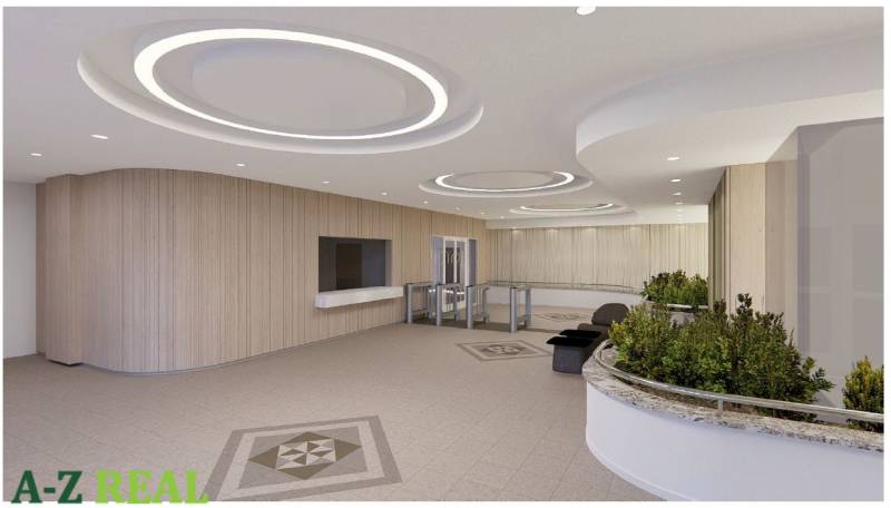 Prenájom kancelárií na prízemí budovy, Ružinov - Interiér kancelárie so zaoblenými stropmi, dreveným dekorom a zeleňou.