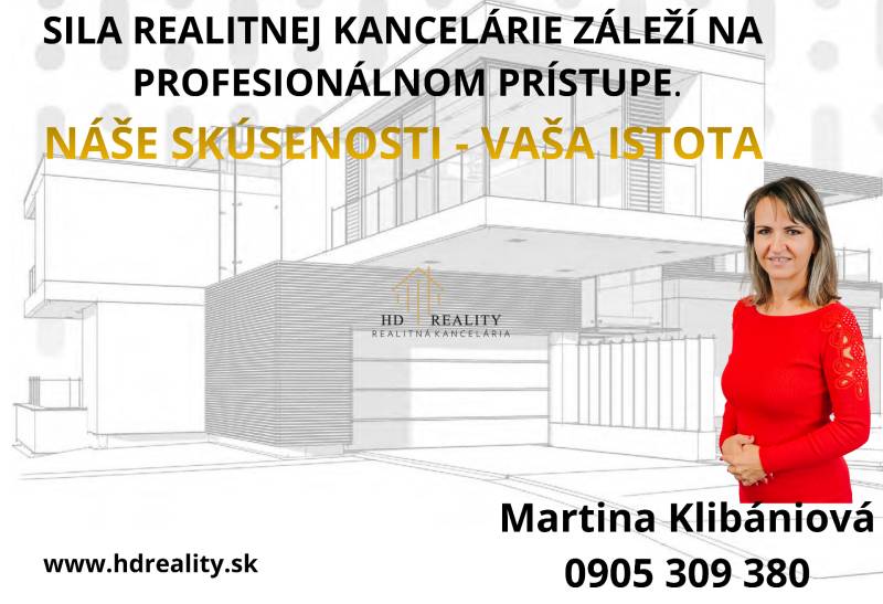 Predaj, stavebný pozemok v obci Vyšné Malatiny. - Realitná kancelária s profesionálnym prístupom. Kontakt na Martinu Klibániovú a web HD Realty.