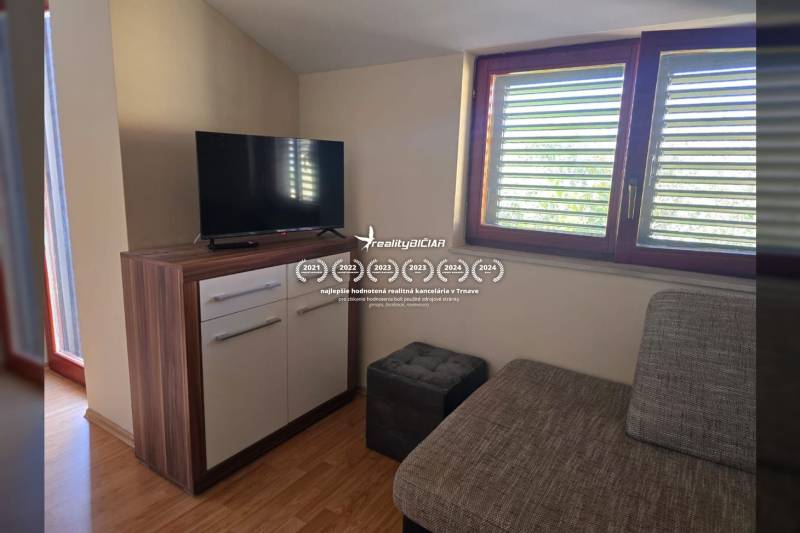 VRSI - dom s dvoma bytovými jednotkami - 250 m od mora - Interiér so sedačkou, televízorom na skrinke a podlahou s dreveným dekorom. Zvláštne nehnuteľnosti.