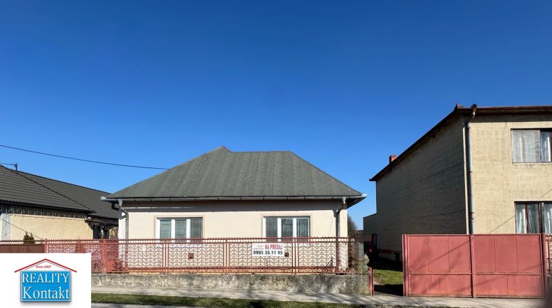 Predáme 4-izb. rodinný dom v obci Pozba