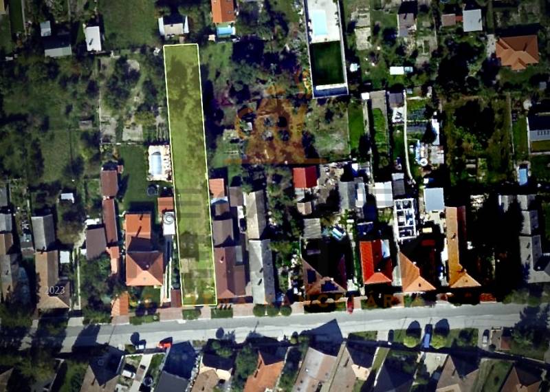 Na predaj pozemok 1065 m2, obec Dobrohošť v blízkosti Bratislavy - Letecký pohľad na pozemky v Dobrohošti, časť Dobrohošť, vhodné na bývanie.