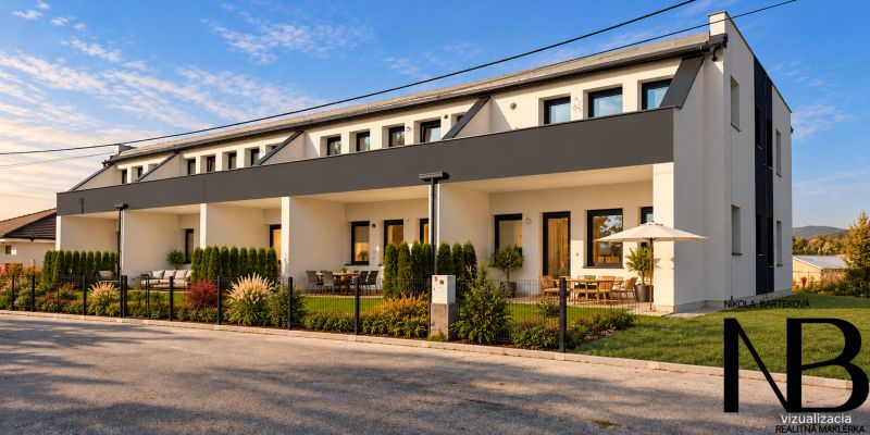 3izbový byt - terasa, predzáhradka, vlastným vstup, 2x parking, Svinná