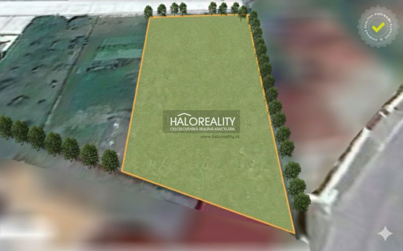 Predaj, pozemok pre rodinný dom 832 m2 Partizánske