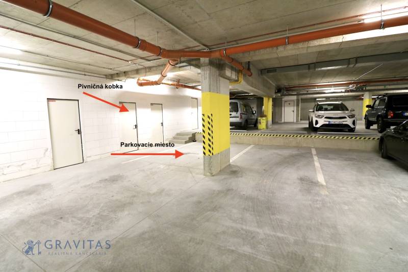 Komfortne vybavený 2-izbový byt v projekte 2 Sýpky - Podzemné parkovisko na Námestí pri Sýpke v Bratislave - Jarovciach s pivničnými kobkami.