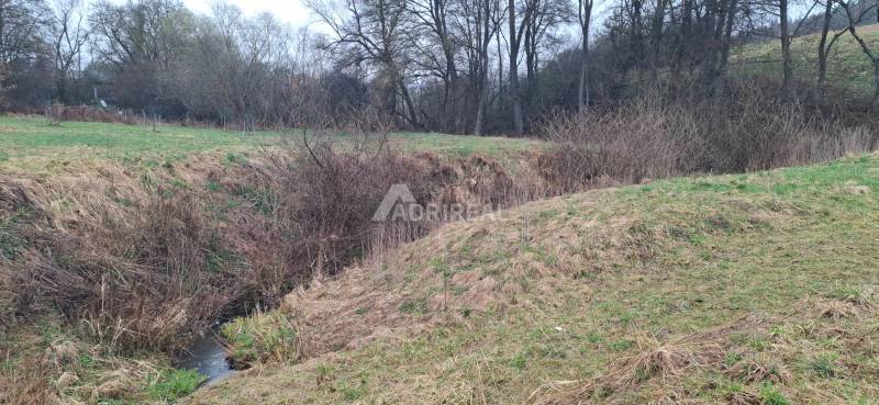 Na predaj: pozemok - Sliač, Sampor, 2.914 m2; 93.000€ - Zeleň a potok na pozemkoch pre bývanie v Sliači, časť Sampor.
