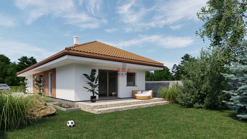 Nová výstavba posledná  4iz. Novostavba Veselé pri Piešťanoch - Rodinný dom v meste Veselé na ulici Veselé s terasou a záhradou.