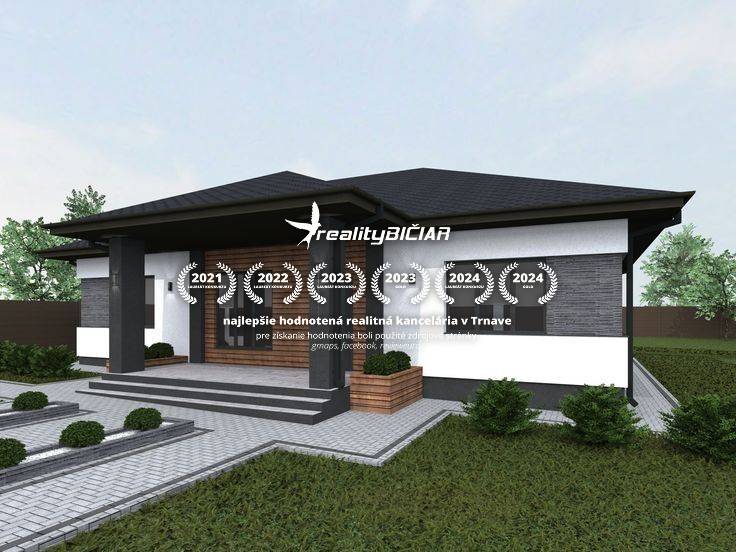 Slnečný stavebný pozemok v tichom srdci Dolného Dubového - Bungalov na pozemkoch pre bývanie v Dolnom Dubovom na ulici Dolné Dubové, predzáhradka a schody.