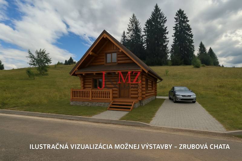 Stavebný pozemok kúsok od lyžiarskych vlekov Čierny Balog - Bexeľ - Zrubová chata na pozemku v Čiernom Balogu, ideálna na bývanie v prírode.