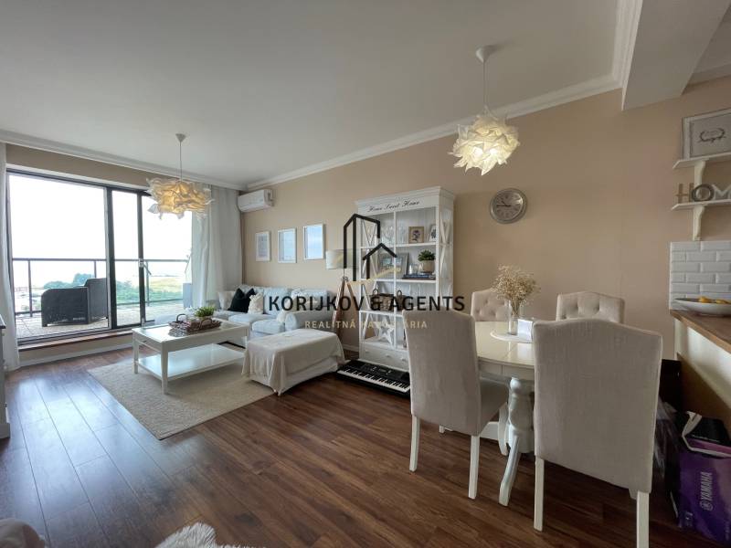 PREDAJ, 3 izb. byt v novostavbe PANORÁMA, 5 min. od AUPARKU - Priestranný obývačkový priestor s balkónom, nachádzajúci sa na ulici Borievkova, 3-izbový byt.