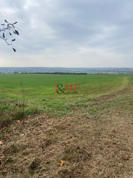 Vinica s pozemkom na výstvabu chaty - Žemberovce - znížená cena  - Na obrázku je rozľahlé pole na ulici Zadná hora - Vinice s výhľadom na Vinice.