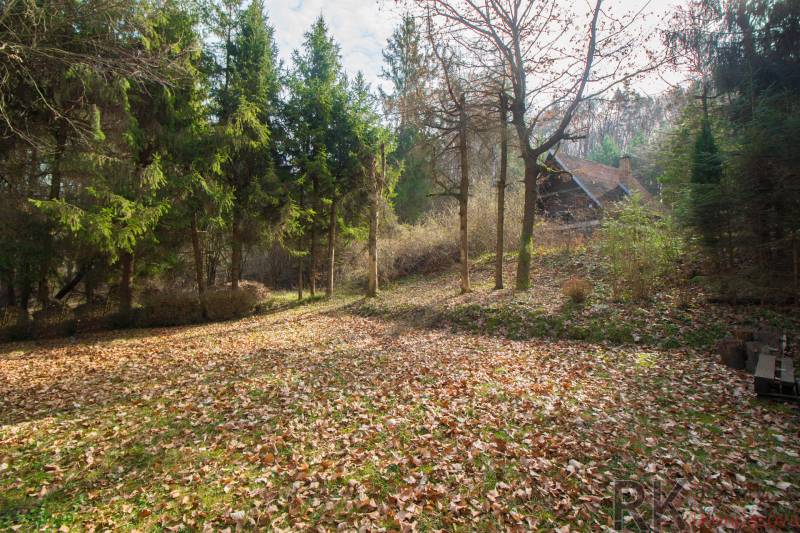 Chata na Domaši, Holčíkovce, Poľany-Monika - Jesenná krajina Rekreačných pozemkov v Holčíkovciach plná farebného lístia a stromov.