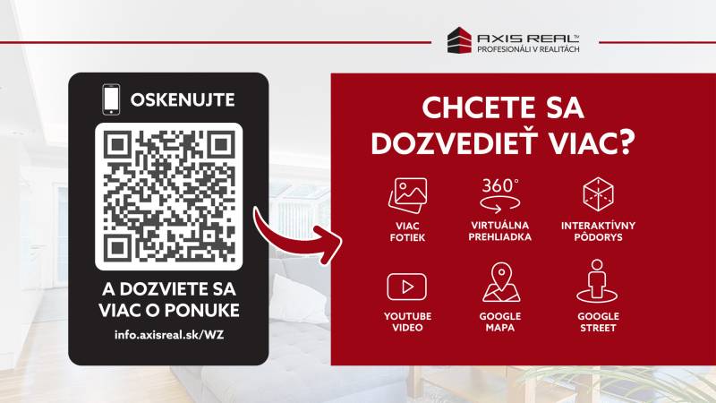 Dvojpodlažná chata v krásnom prostredí Buková, okr. Trnava - QR kód na skenovanie poskytuje viac informácií o nehnuteľnosti v Chate.