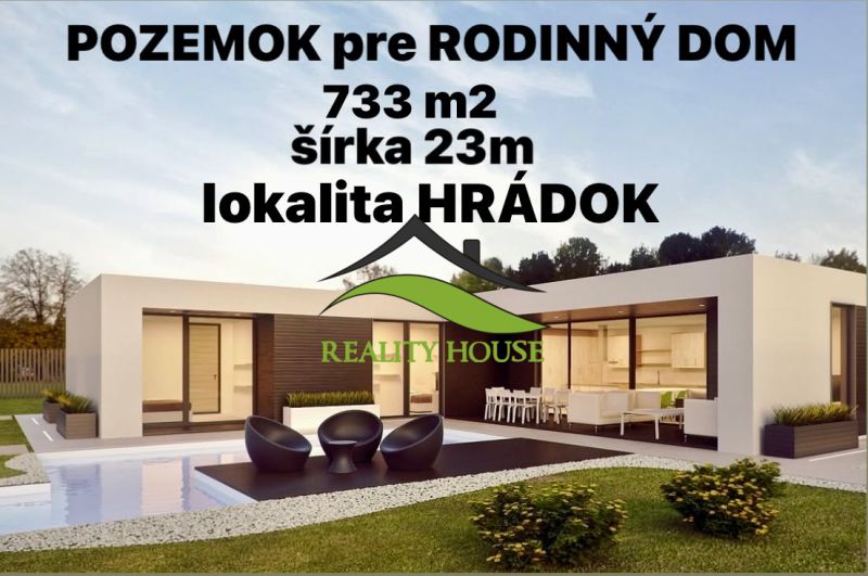 Stavebný pozemok v Michalovciach - pod HRÁDKOM - 733 m2