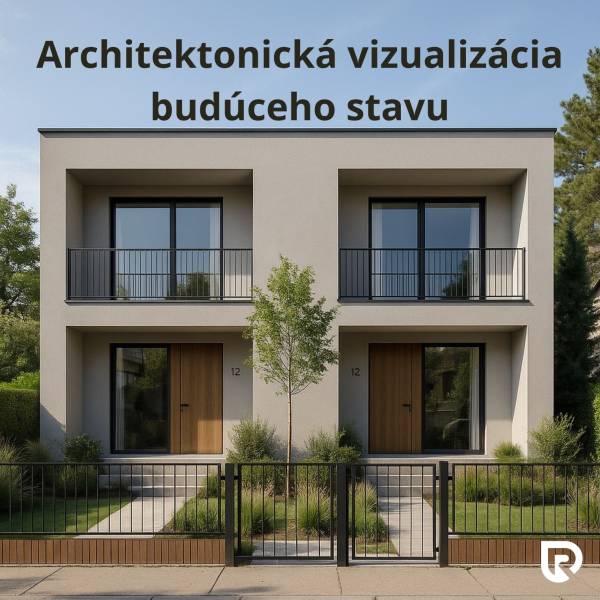 Exkluzívny stavebný pozemok Ružinov - Prievoz 760 m²   - Architektonická vizualizácia rodinného domu na Varínskej ulici v Bratislave - Ružinove.