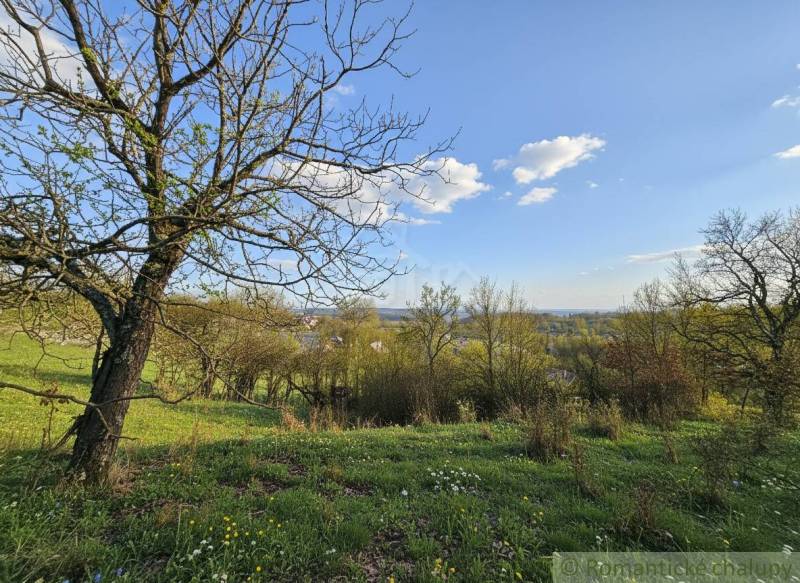 Vaša vlastná oáza na lazoch: Pozemok s dušou a krásnym výhľadom - Pohľad na rozkvitnuté lúky a stromy s výhľadom na Krupinu, Pozemky - bývanie.