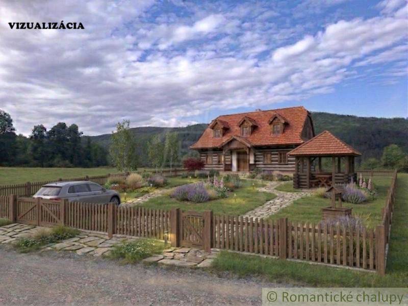 Veľký pozemok v srdci prírody pri Hornom Tisovníku - Rustikálna chalupa s altánkom a autom na pozemku na bývanie v Hornom Tisovníku.