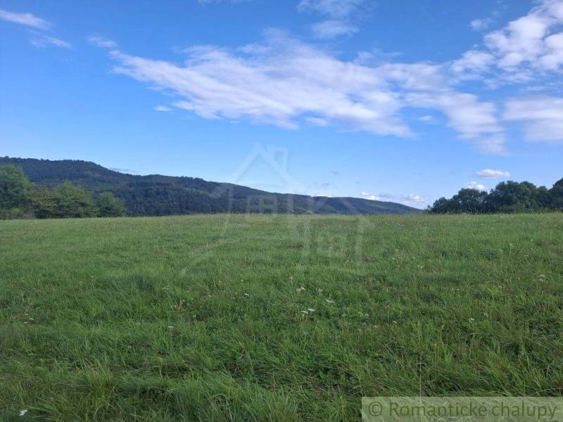 Veľký pozemok v srdci prírody pri Hornom Tisovníku - Zelená lúka s kopcami a oblohou v Hornom Tisovníku, vhodná pre pozemky - bývanie.