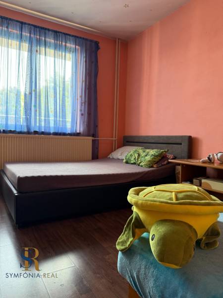 Miesto, ktoré dnes v meste nenájdete – 5i rodinný dom s potenciálom - Izba v rodinnom dome s posteľou, hračkou a podlahou s dreveným dekorom.