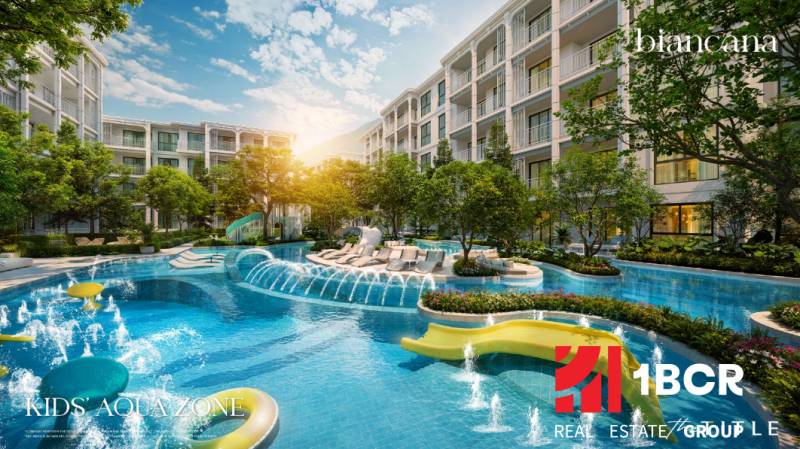 BIANCANA PHUKET - Výstavba bytov v Phukete s bazénom a zelenými plochami ponúka luxusné bývanie.