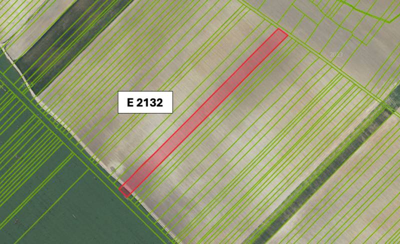 Častá – 966 m2 ORNÁ PÔDA - Predaj - Poľnohospodárske a lesné pozemky v Častej s vyznačenou parcelou E 2132 na mapovom podklade.