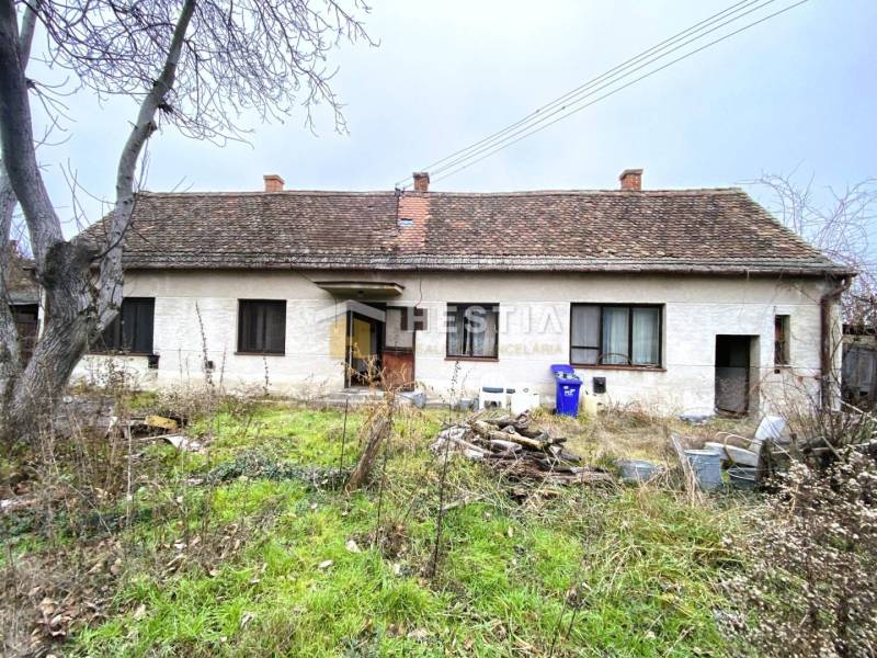 TOP PONUKA !! 3-izb. RD, INVESTÍCIA, Borský Svätý Jur - Starý rodinný dom očakáva rekonštrukciu, v záhrade je divoká vegetácia a neporiadok.