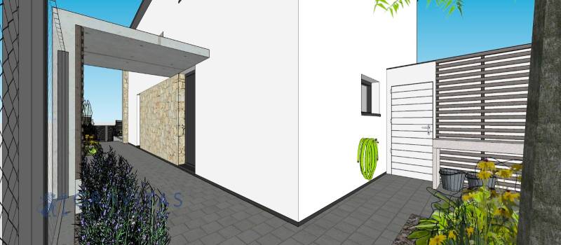 NA PREDAJ 5i rekreačný RD | Pekná cesta | Lesopark Rača  - Rodinný dom na Peknej ceste v Bratislave - Rači so záhradou a kamenným obložením.