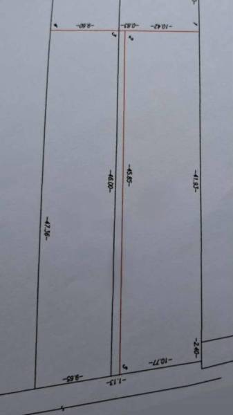 ☎️ 0918197701-Predám stavebný pozemok v obci Kráľov Brod - Znížená cen - Plán pozemku v Kráľovom Brode určený pre Pozemky - bývanie s detailnými rozmermi.