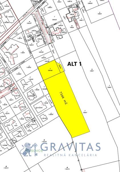 NA PREDAJ | investičný developerský pozemok | Rusovce |  - Mapa developerských pozemkov v lokalite Bratislava - Rusovce pri ulici Pri Pieskovom Hone.