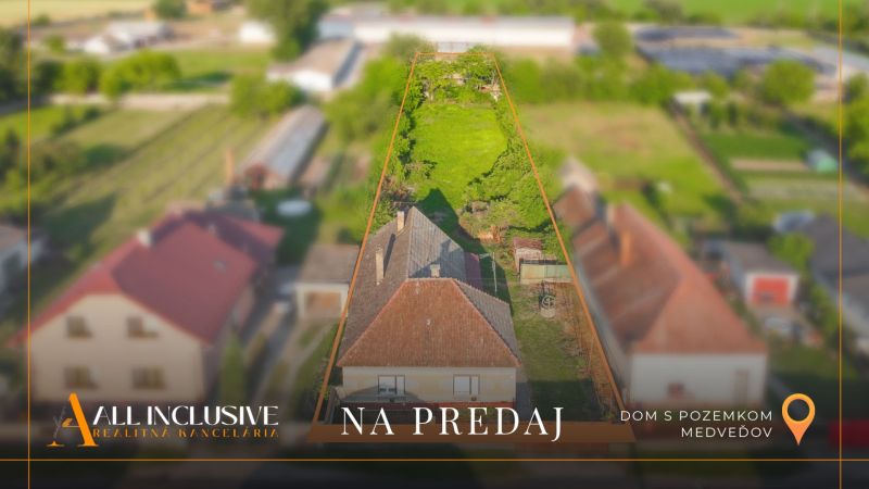 NA PREDAJ STAVEBNÝ POZEMOK (1852 m²), MEDVEĎOV