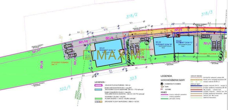 Veľký pozemok v obci Plavecký Štvrtok. - Architektonický plán zástavby v Plaveckom Štvrtku na pozemkoch pre bývanie.