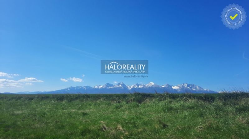 Predaj, pozemok pre rodinný dom   726 m2 Gánovce - Z... - Pozemky na bývanie v Gánovciach s panoramatickým výhľadom na Tatry.