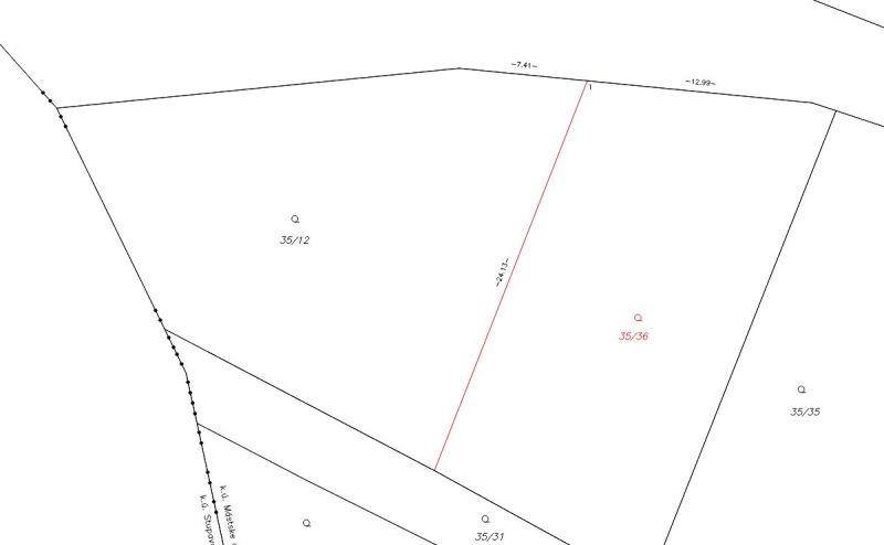 PREDAJ - Rekreačný pozemok v Stupave - Mástske Grefty - Katastrálna mapa s pozemkami na rekreačné účely v Stupave, lokalita Lintávy.