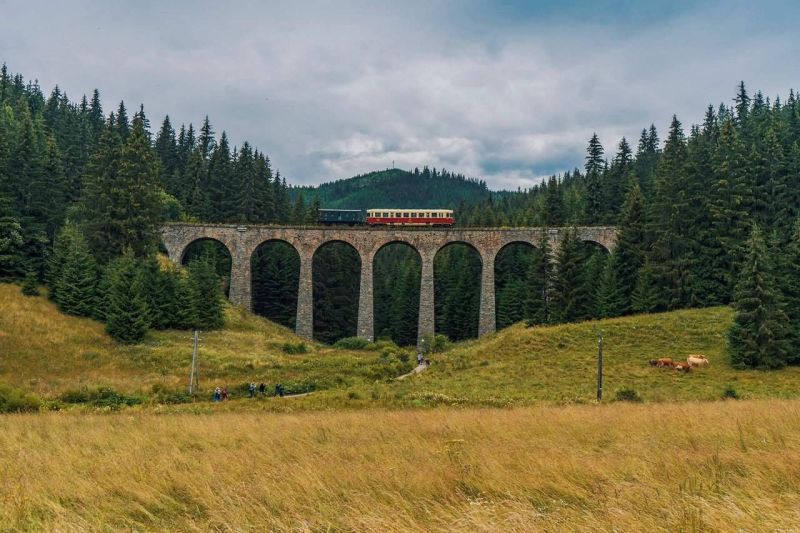 Príjemný rekreačný apartmán priamo pod zjazdovkou v Telgárte - V Telgárte vedie vlak po kamennom viadukte, obklopený lesmi a lúkami.
